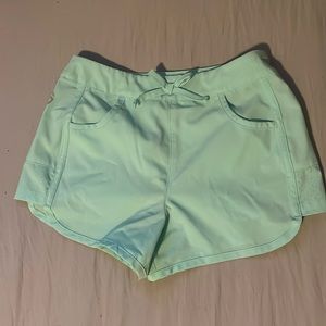 Teal shorts